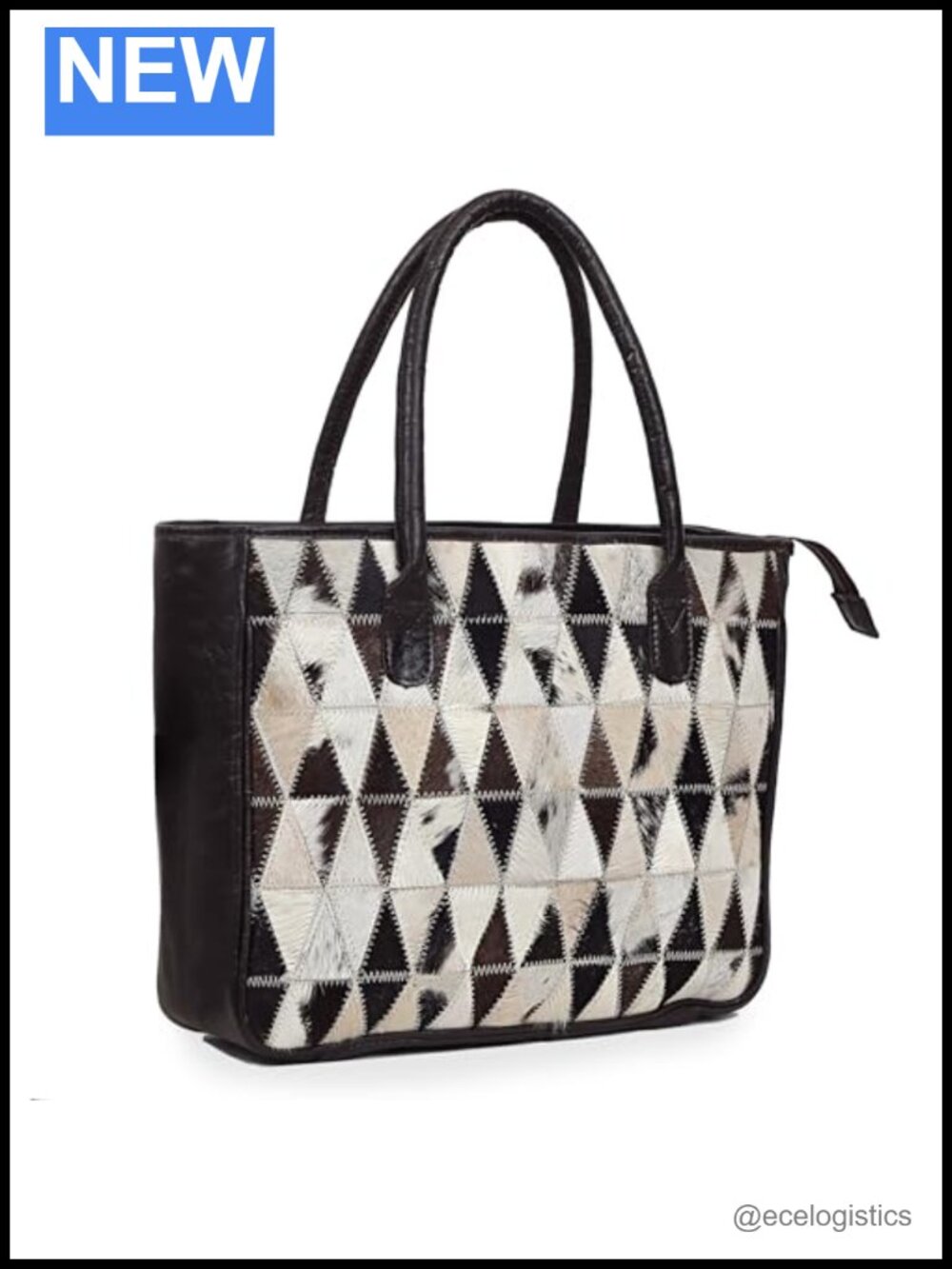 Leather Tote Handbag Women Cowhide Shoulder Bag with Clutch Laptop Work